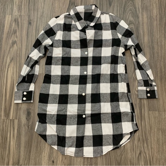 Gingham pj top - Picture 2 of 3